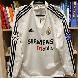 Vintage Adidas Siemens Real Madrid Soccer Jersey
